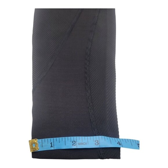 Lululemon Legging Women 8 Black Wunder Under Hi-Rise 28" Rib Crossfit Athleisure - Picture 3 of 9